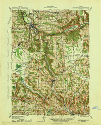 Cattaraugus 1941 topographic map thumbnail