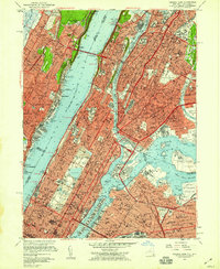 Central Park 1956 topographic map thumbnail