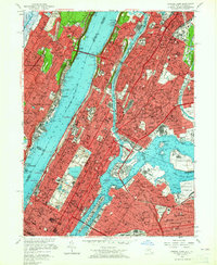 Central Park 1956 topographic map thumbnail