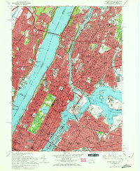 Central Park 1966 topographic map thumbnail