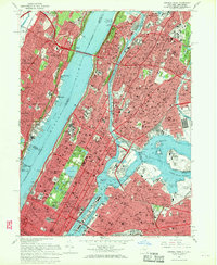 Central Park 1966 topographic map thumbnail