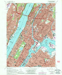 Central Park 1966 topographic map thumbnail