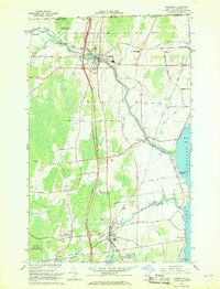 Champlain 1966 topographic map thumbnail