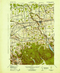 Chateaugay 1943 topographic map thumbnail