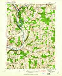 Chenango Forks 1942 topographic map thumbnail