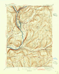 Chenango Forks 1942 topographic map thumbnail