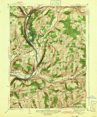 Chenango Forks 1942 topographic map thumbnail
