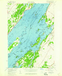 Chippewa Bay 1958 topographic map thumbnail