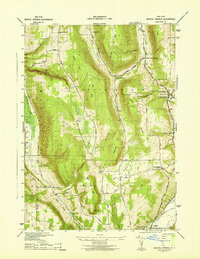 Bristol Springs 1942 topographic map thumbnail