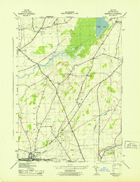 Brownville 1943 topographic map thumbnail