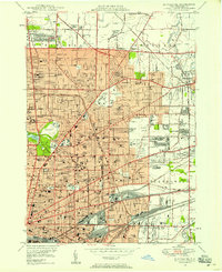 Buffalo NE 1948 topographic map thumbnail