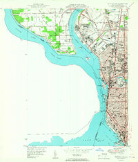 Buffalo NW 1950 topographic map thumbnail