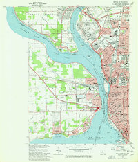 Buffalo NW 1965 topographic map thumbnail