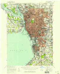 Buffalo 1948 topographic map thumbnail
