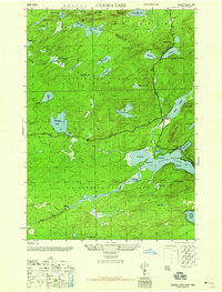 Canada Lake 1946 topographic map thumbnail