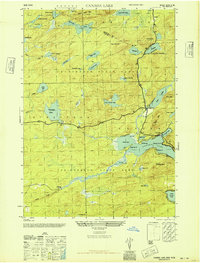 Canada Lake 1946 topographic map thumbnail