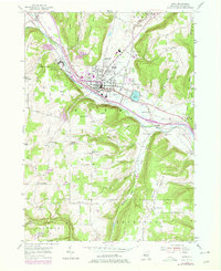 Bath 1953 topographic map preview