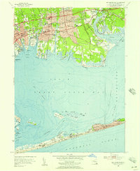 Bay Shore East 1955 topographic map thumbnail