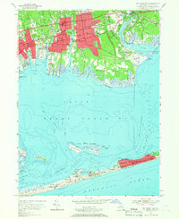 Bay Shore East 1955 topographic map thumbnail