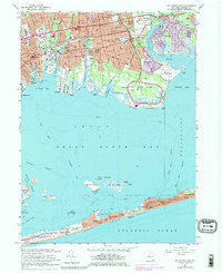 Bay Shore East 1967 topographic map thumbnail
