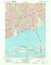 Bay Shore West 1969 topographic map thumbnail