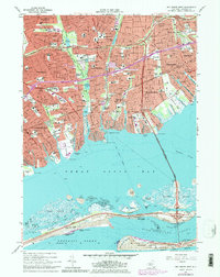 Bay Shore West 1969 topographic map thumbnail