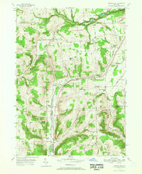 Beaver Dams 1953 topographic map thumbnail