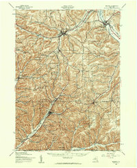 Belmont 1939 topographic map thumbnail