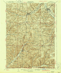 Belmont 1925 topographic map thumbnail