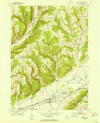 Big Flats 1953 topographic map thumbnail