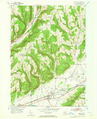 Big Flats 1953 topographic map thumbnail