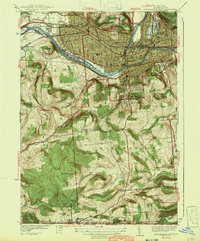 Binghamton West 1942 topographic map thumbnail