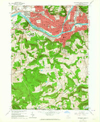 Binghamton West 1961 topographic map thumbnail