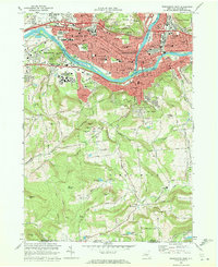 Binghamton West 1968 topographic map thumbnail