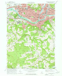 Binghamton West 1968 topographic map thumbnail