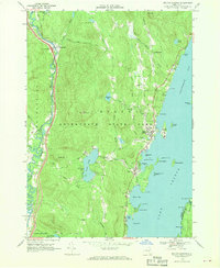 Bolton Landing 1966 topographic map thumbnail