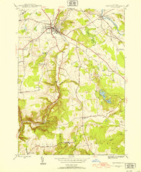 Boonville 1945 topographic map thumbnail