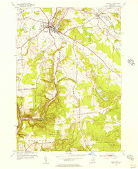 Boonville 1955 topographic map thumbnail