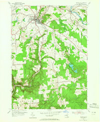 Boonville 1955 topographic map thumbnail