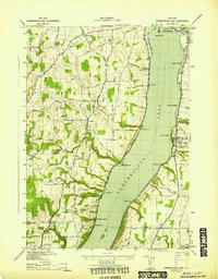 Canandaigua Lake 1942 topographic map thumbnail