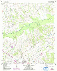 Streetman 1960 topographic map preview