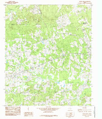 Tenaha West 1984 topographic map thumbnail