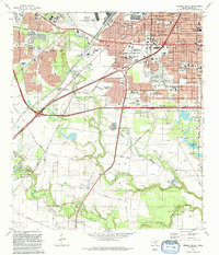 Terrell Wells 1992 topographic map thumbnail
