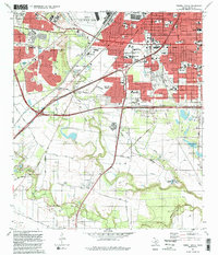Terrell Wells 1992 topographic map thumbnail