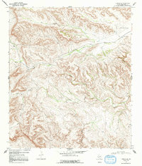 Tesnus SE 1968 topographic map thumbnail