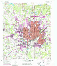 Texarkana 1954 topographic map thumbnail