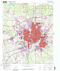 Texarkana 1954 topographic map thumbnail
