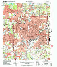 Texarkana 2001 topographic map thumbnail
