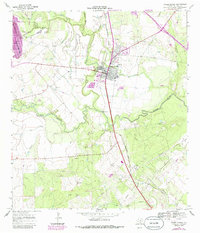 Three Rivers 1967 topographic map thumbnail