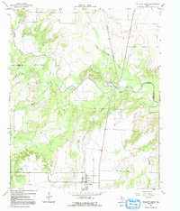 Truscott North 1966 topographic map thumbnail